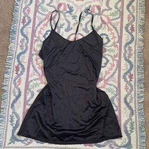 Black SEE THROUGH slip dress